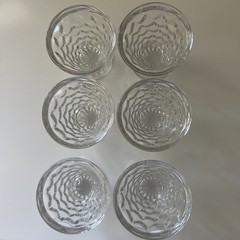 Set of 6 Fostoria American Footed Juice/Oyster or Fruit Cocktail Tumblers