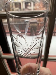 Set of 6 Reizart Ice Tea Glasses in Etched Cattail Pattern – EUC