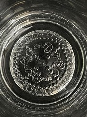 Lot of 2 Crown Royal Black Embossed Lowball Glasses Good Condition