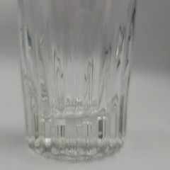 Crystal Highball Glass Tall Tumbler Drinking Cocktails Heavy Bottom Vtg Set of 4