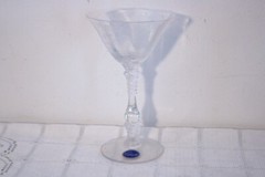 IMPERIAL GLASS CAMBRIDGE ROSE POINT 3121 CLEAR ETCHED Tall Sherbets Champagne 2