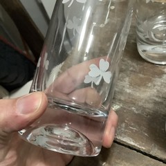 4 Eamon Ireland Glass Shamrock Etched 6” Water Glasses NEW WITH TAGS NWT IRISH