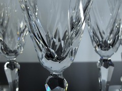 St Louis Ardèche 1 Crystal Wine Glass Ouffle Size Modeled Signed 16Cm