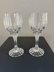 Bretagne Cristal D’Arques Durand Wine & Water Glass 6 1/2”Tall 6 Oz Set of Two
