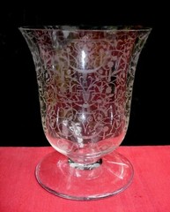 Baccarat Michelangelo Wine Glass Crystal Engraved Art Deco B