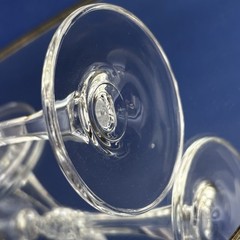 Beautiful Crystal Pair Of 10” Ribbed Champagne Toasting Flutes Glasses