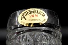 4 ACTION/ZAJECAR CRYSTAL MINI GOBLETS – 24 % LEAD CRYSTAL STEMWARE – YUGOSLAVIA