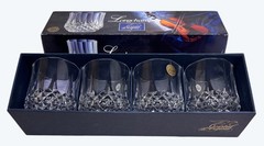 4 NIB Cristal D’Argues 24% Lead Clear Longchamp Old Fashioned Glasses France