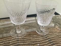 Royal Diamond by Fine Arts Crystal Wine 4 5/8»X 2 7/8» + juice glass 4 1/4X2.5