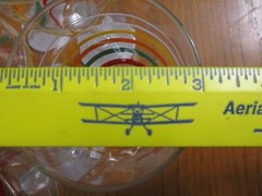 Set of 5 Vintage Rainbow Striped Glass Footed Drinkware Glasses – 9oz – 7 1/8″ t