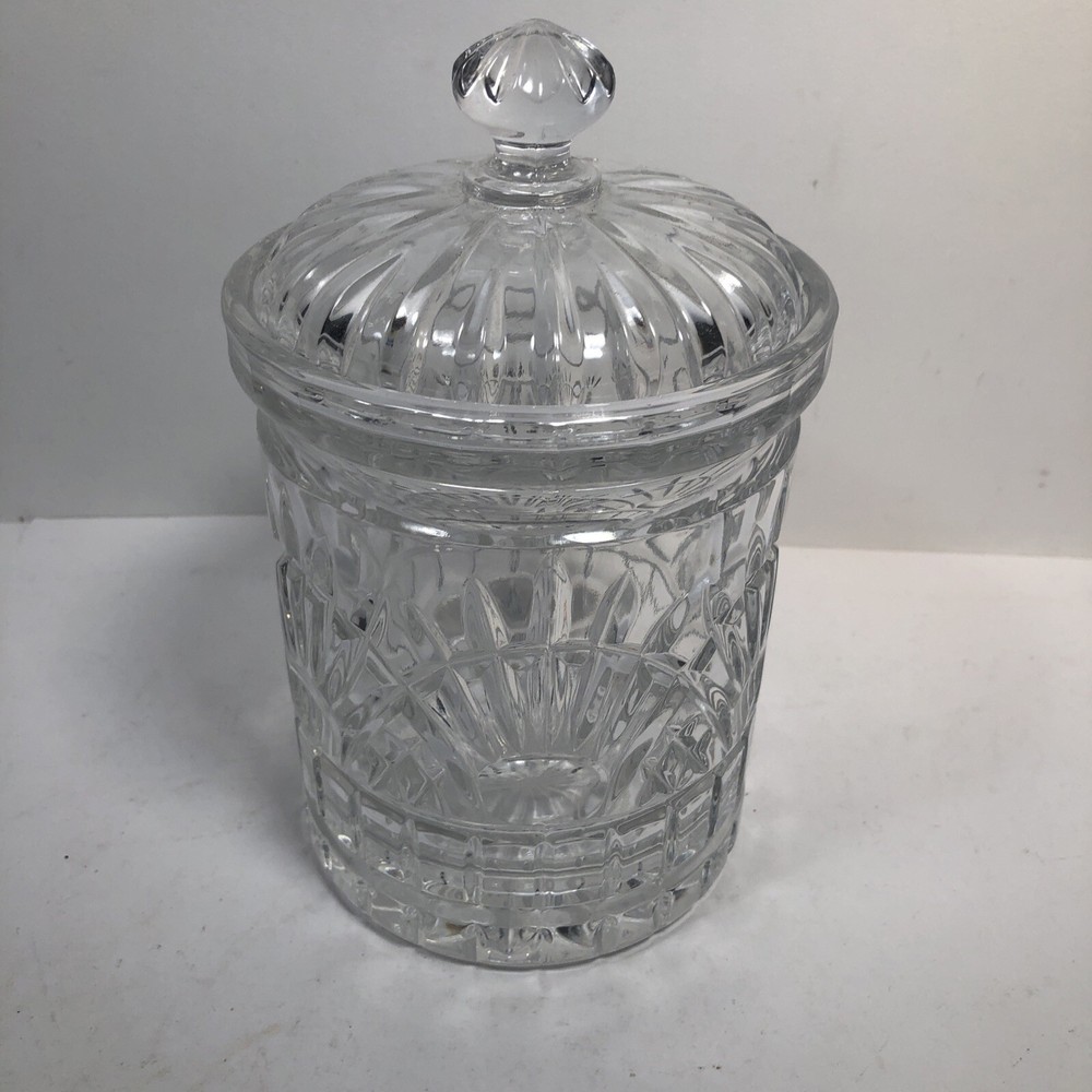 Godinger Silver Art Co, Crystal Freedom Biscuit Jar 8″ H x 4-1/2″ D