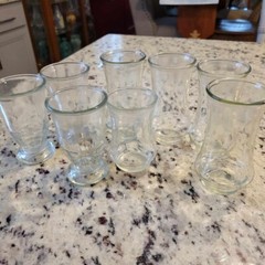 Vintage, Vintage! Old Fashion Juice Glasses 8 Assorted