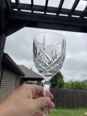 Set Of 3 Marquis Waterford Crystal Markham Wine Glasses Goblets 8.5”