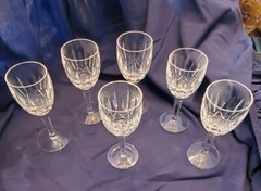 Set Of 6 Waterford Crystal Wine Glasses ….BALLYMORE Pattern