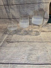Set Of 4 Vintage Crisa Drinking Glasses Tumbler 16 Oz 120z And 9 Oz New In Box