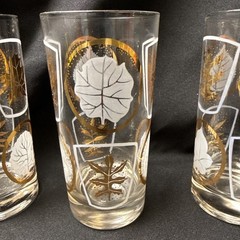 Vintage MCM Set of 3 Federal Glass Glen Echo 12 oz Glasses EUC