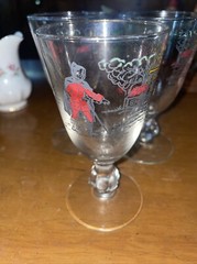 Libbey Treasure Island Cordial Glasses 4 3/4» Vintage Gold Rim Set of 3