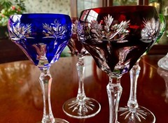 Cut to Clear Wine Glasses Crystal Tritschler Winterhalder 6oz 7 1/2 inches 4