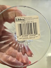 Libbey Hobstar pressed-glass 12 Oz(355ml)