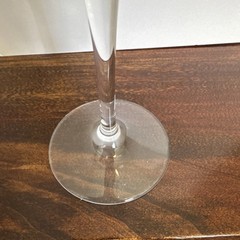 DaVinci Pisa Single Crystal Wine Glass, Hand Blown Beautifully Etched