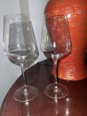 SET (2) VIVO Villeroy & Boch GROUP VOICE BASIC WHITE WINE GLASSES CRYSTALLINE