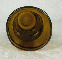 Felipe Derflingher Caged Imprisoned Amber Drinking Glass 7-3/4 in Tall MCM