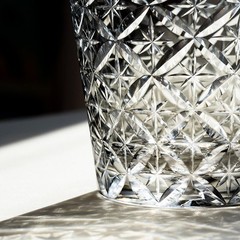 Gray Stars Crystal Whiskey Glass Edo Kiriko Hand Cut To Drinkware 12oz Gift Box