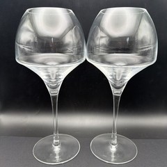 MIKASA CRYSTAL KWARX OPEN UP OENOLOGY Wine Goblets, Set Of 2, 9″