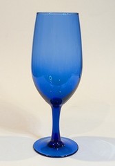 LUMINARC Cristallerie d’Arques Iced Tea Glass Goblet Cobalts Blue 16 oz 8″ Set/4