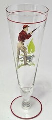 Vintage Libbey Hunter with Dog Pilsner Beer Tall Glass