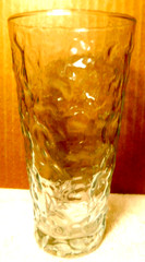 Achor Hocking~Lido Milano/ Soreno Clear Crinkle Glass 6 1/2″ H x 3 1/8″ Diameter