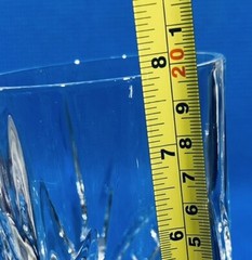 Lot Of 2 ~ GODINGER DUBLIN SHANNON CRYSTAL ICED BEVERAGE GLASS GOBLET 7 3/4”EC!