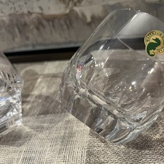 Waterford Mixology Argon Talon Clear Crystal Set Of 2 Tumblers DOF Glasses New