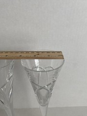 WATERFORD Crystal WISHES LOVE & ROMANCE Set of 2 Champagne Flutes