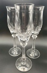 Mikasa Normandy Crystal Fluted Champagne Glass Set of 3