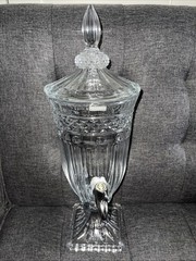 Shannon Crystal by Godinger Brandon Beverage Dispenser Elegant Cut 1.7L 60oz