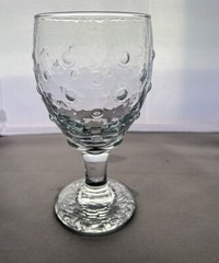 Vintage Libbey LRS154 Clear Glass 14 ounce Hobnail Water Goblet