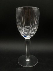 WATERFORD KILDARE 3 PIECE LOT: 3 CRYSTAL CLARET WINE GLASSES 6 1/2″ TALL CR2184