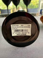 Palais Black by Noritake – Four Vintage Black All Purpose Goblets