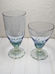 Bormioli Rocco Bahia Iced Tea & Wine Goblet Set Blue Green Italy