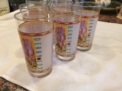 6 Libbey 123 KENTUCKY DERBY May 3, 1997 Official Drinking Glasses Tumblers 5-1/4