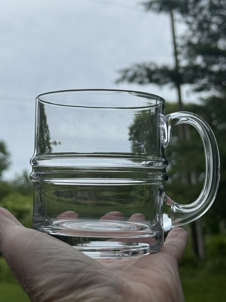 Large Iittala Pisararengas Ripple 20 fl.oz. Beer Mug Timo Sarpaneva Finland 60s