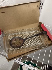 Vintage Cranberry Serving Set