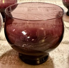 Eva Zeisel Silhouette Old Fashioned Glasses Set 6 AMETHYST MCM Bryce Bros 1952