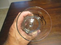 Lombardi’s of Miami Congo Bar Miami Florida souvenir Hurricane Glass 7 3/4»