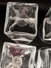 4 William Salas Studio Art Glass Highball Tumblers Signed Hand Blown MCM Bar