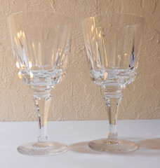 Atlantis Crystal LISBON Water Goblet(s) EXCELLENT Height 6 3/4″ Set 2