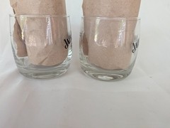 Set of 2 Jack Daniel’s Old No 7 Gold Medal St Louis Expo 1904 Rocks Glasses