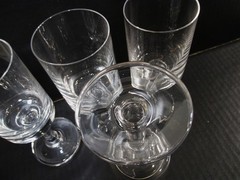 Midcentury Dansk Crystal Karin 4 – 6 3/8” White Wine Goblets Kelly Simpson