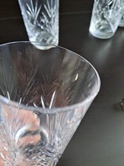 Vintage CRISTAL DE PARIS French Lead Crystal Highball Glasses Tumblers Set of 6